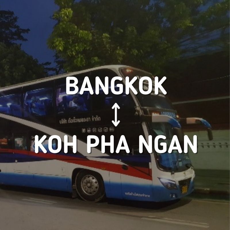 Bus and Ferry Ticket Bangkok-Koh Pha Ngan by Lomprayah