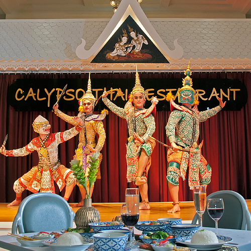 Thai Dinner with Thai Classical Dance at Calypso Thai Restaurant Asiatique