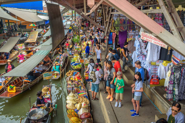 Damneon Saduak and Maeklong Floating Market Private Tour with Guide