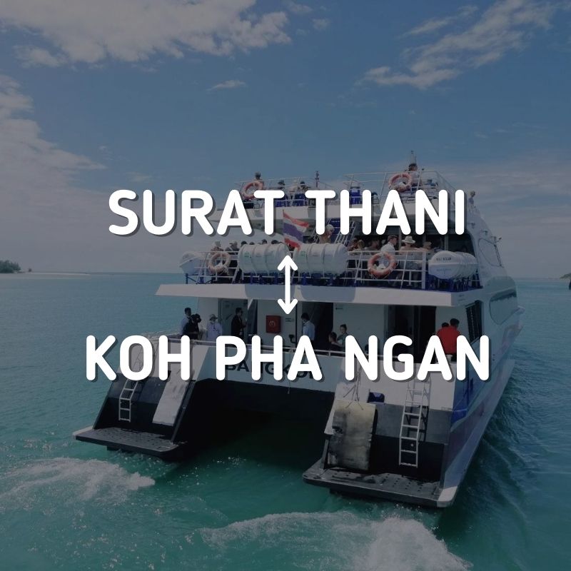 Ferry & Van Ticket Surat Thani - Koh Pha Ngan by Lomprayah