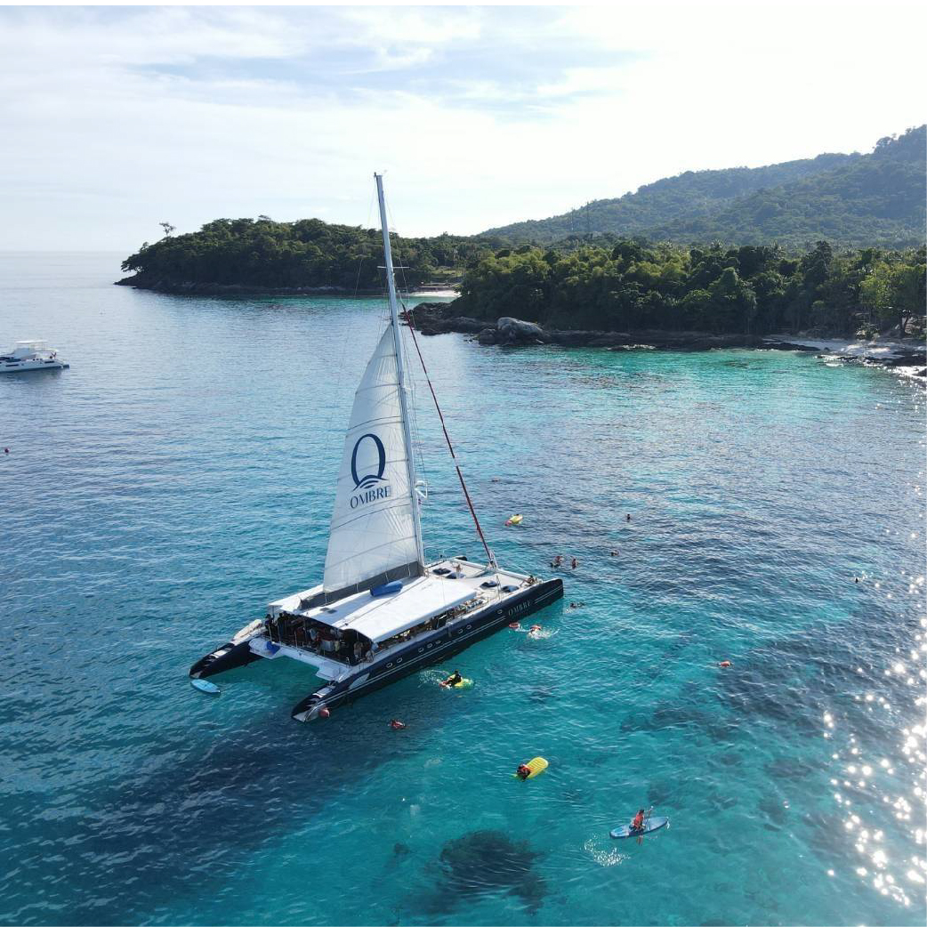 Racha and Coral Island Tour by OMBRE Luxury Sailing Catamaran Yacht Phuket